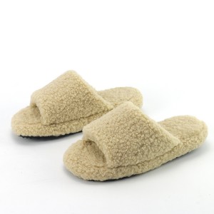 Custom Soft Comfortable Thick Memory Foam Indoor Cozy Lamb Fur Slippers
