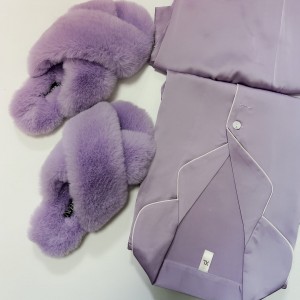 Pantuflas de peles sintéticas de Custom House Furry Cross