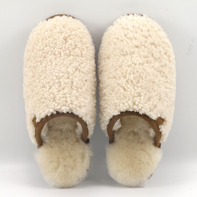 Custom Home Bedroom Lamb Fur Slippers for Women Featured Image