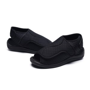 Zapatos para diabéticos suaves e cómodos de moda de primavera para homes Pantuflas médicas ortopédicas axustables