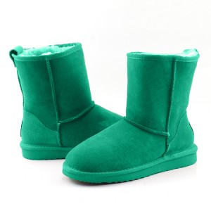Klasikong Real Sheepskin Ankle Snow Boots