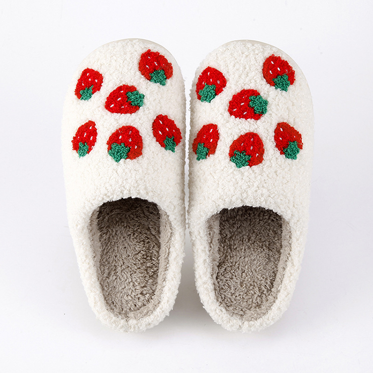 Casa personalizada Multi Smile Cherry Strawberry Slippers Slides Imaxe destacada
