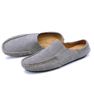 მორგებული საზაფხულო მაგარი გარე მოკასინი Loafer ფეხსაცმელი დაბალი ბრტყელი ჩუსტები მამაკაცებისთვის