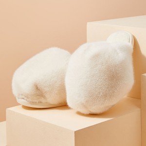 Großhandelsfrauen-Winter-warme neue Entwurfs-Katzen-Patte-Art-weiche vegane große Pelzhausschuhe