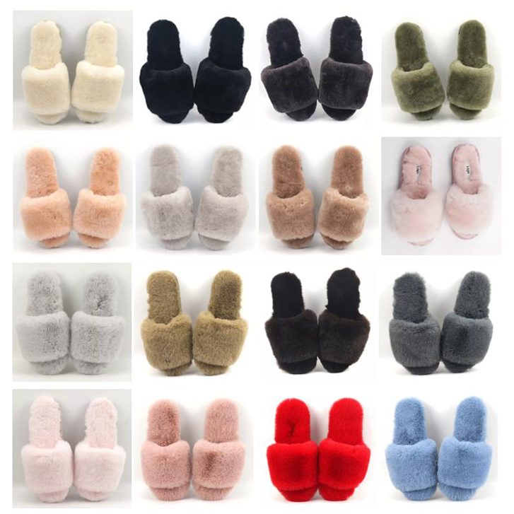 Women ká Njagun fluffy slippers
