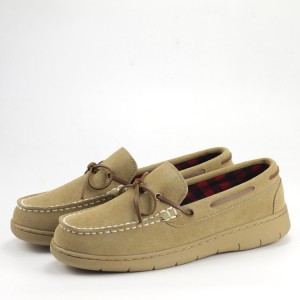Warm Men Moccasin Casual Slippers with Arch Support