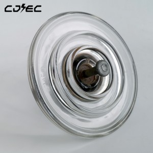 High Voltage 40kn Disc Suspension Toughened Glass Insulator U40B White Transparent
