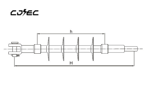 70кн Fxb1-1570CT Электр линиясе Электр композит полимер изоляторы (10)