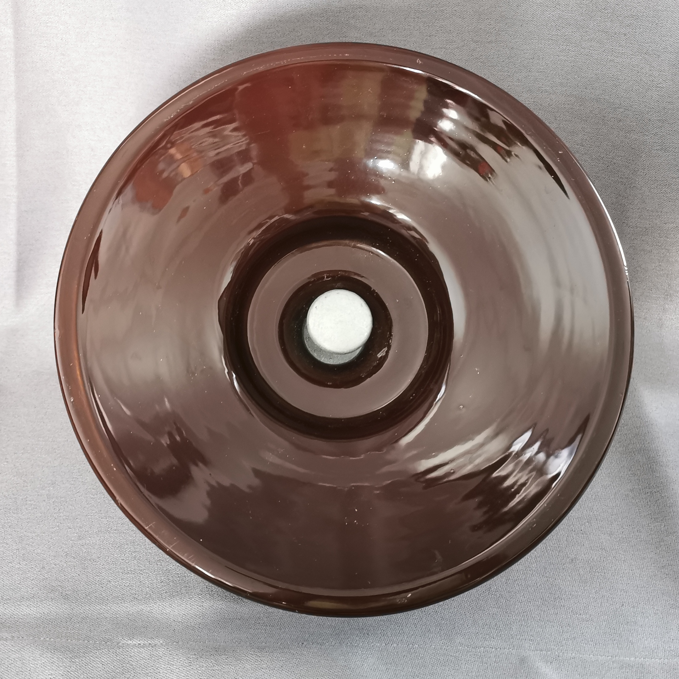 160kN U160BP-155D Brown Tri-shed Disc nkwusioru Ceramic Insulator