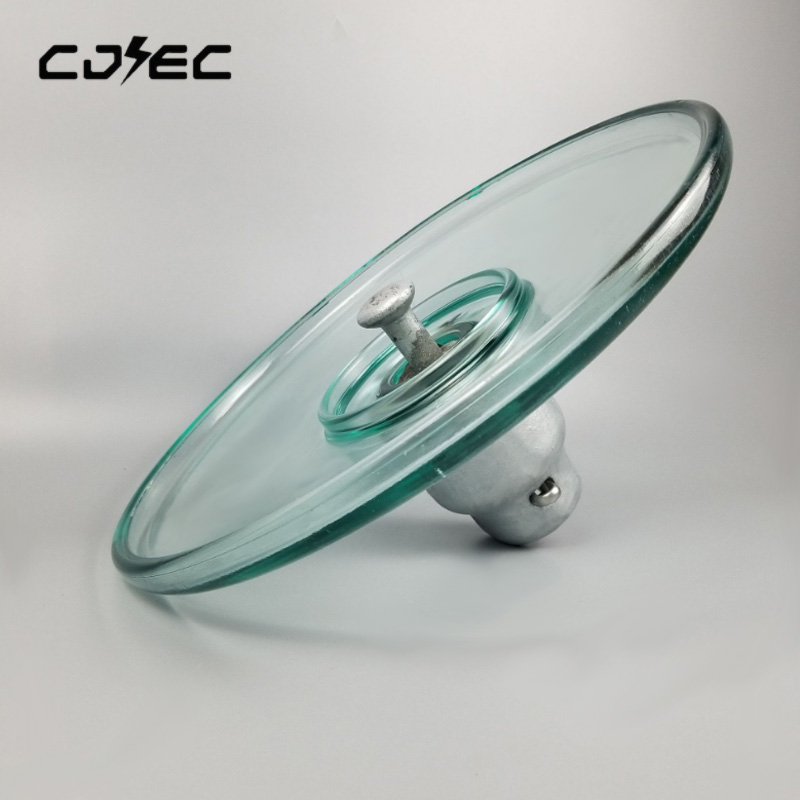 Isolador de disco de vidro de venda imperdível para corda de isolador de suspensão de vidro tipo aerodinâmico de alta tensão