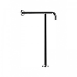 Wholesale stainless steel metal bathroom toilet grab rails handrail wall to floor handicap safety grab bar for disabled