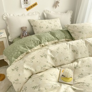 New cotton small floral bed set of four
