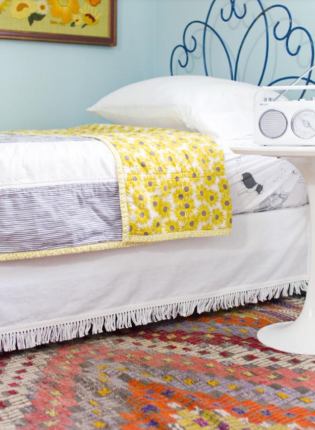 How to make a bed skirt？Enhance the overall beauty of the bed, not only beautiful but overall beautiful!