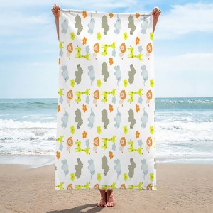 European and American hot selling printed beach towels