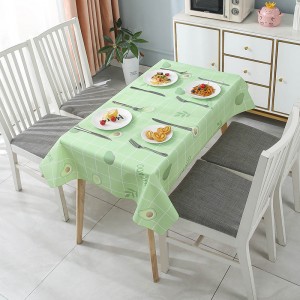 Simple Style Tablecloth Waterproof And Oil-Proof PVC Household Tablecloth