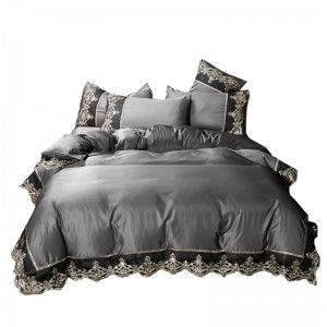 Summer Continental Lace Bed Skirt Four-piece Set