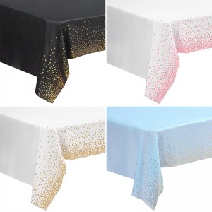 Dot Party Tablecloth Home Dustproof PEVA Party Tablecloth