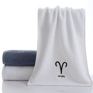 Pure cotton towel constellation gift thickening sports face towel