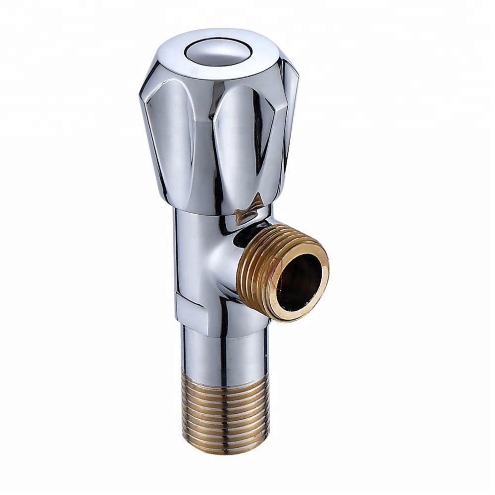 90 DEGREE ANGLE VALVE CHROME ANGLE VALVE with gold plated OULET និង INLET រូបភាពពិសេស