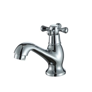បន្ទប់ទឹក chrome ចំណុចទាញតែមួយ lavotory faucet