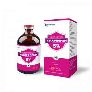 Abẹrẹ Carprofen 5% Analgesic ti ogbo Antipyretic Antiflammatory Aṣoju GMP Factory