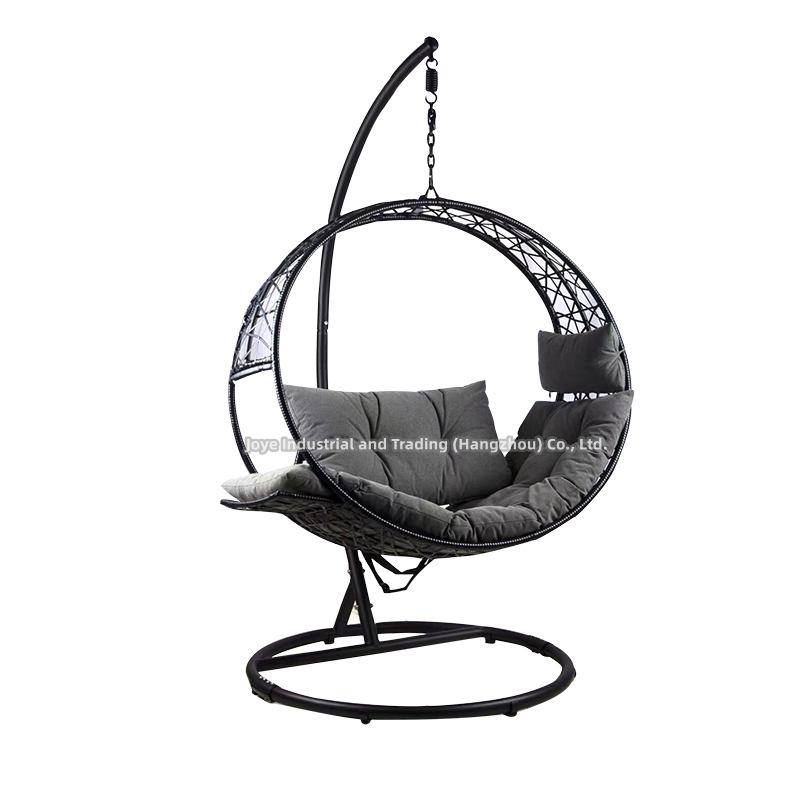Joyeleisure Magic Ring Metal Wicker Nagbitay Egg Chair Featured Image