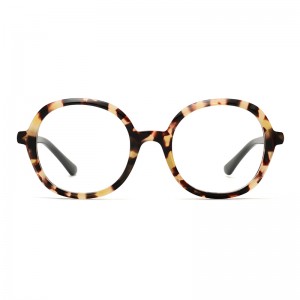 2022 1776 vintage cute round women frame sexy tortoise color optical eyeglasses handmade acetate eyewear-cc