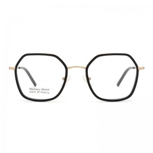 2022 TJ096A fashion high quality unisex spectacle frames acetate combined with metal eye glasses slim design memoery frame-cc