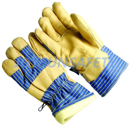 CATH328 leather palm winter gloves thinsulate lining