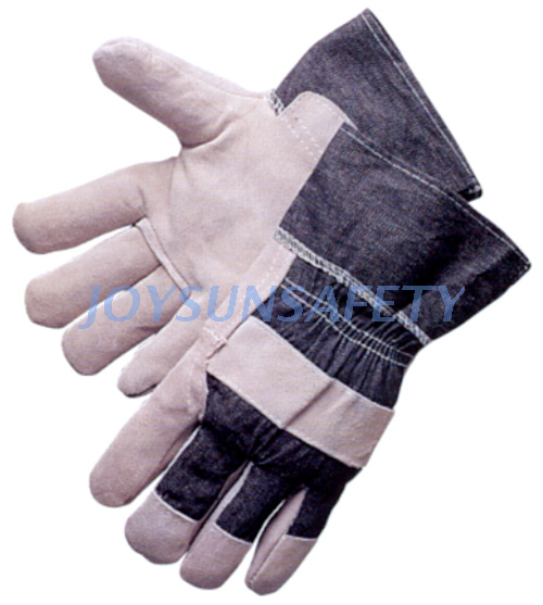 CBA309 economic leather palm work gloves