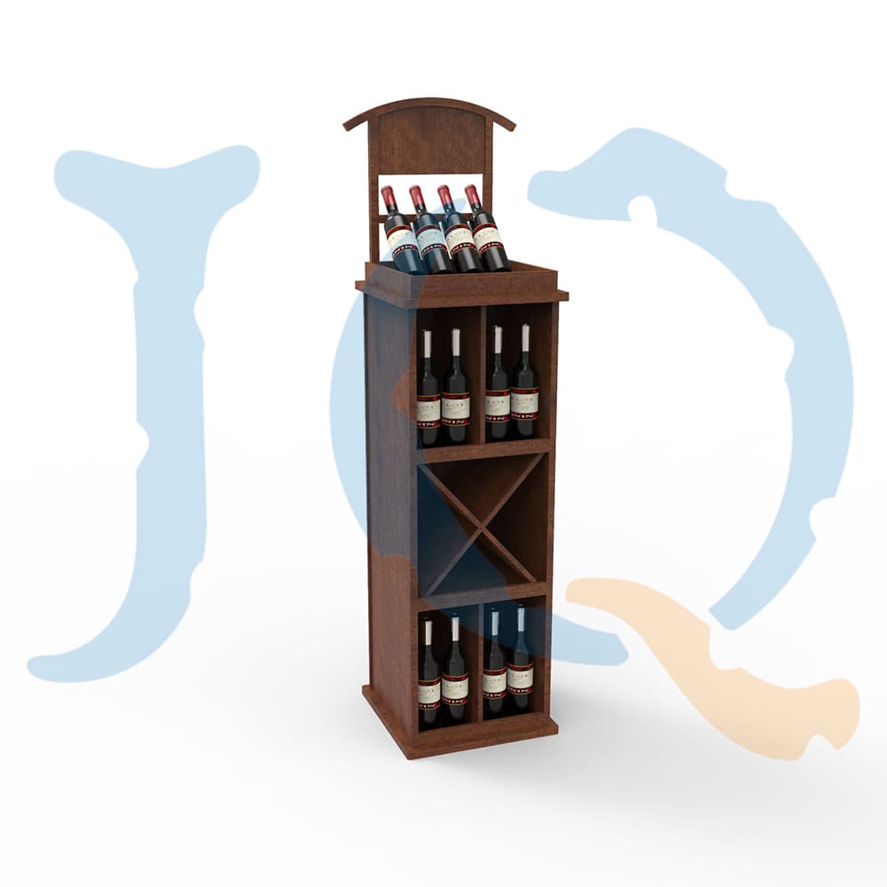 rustic wine rack