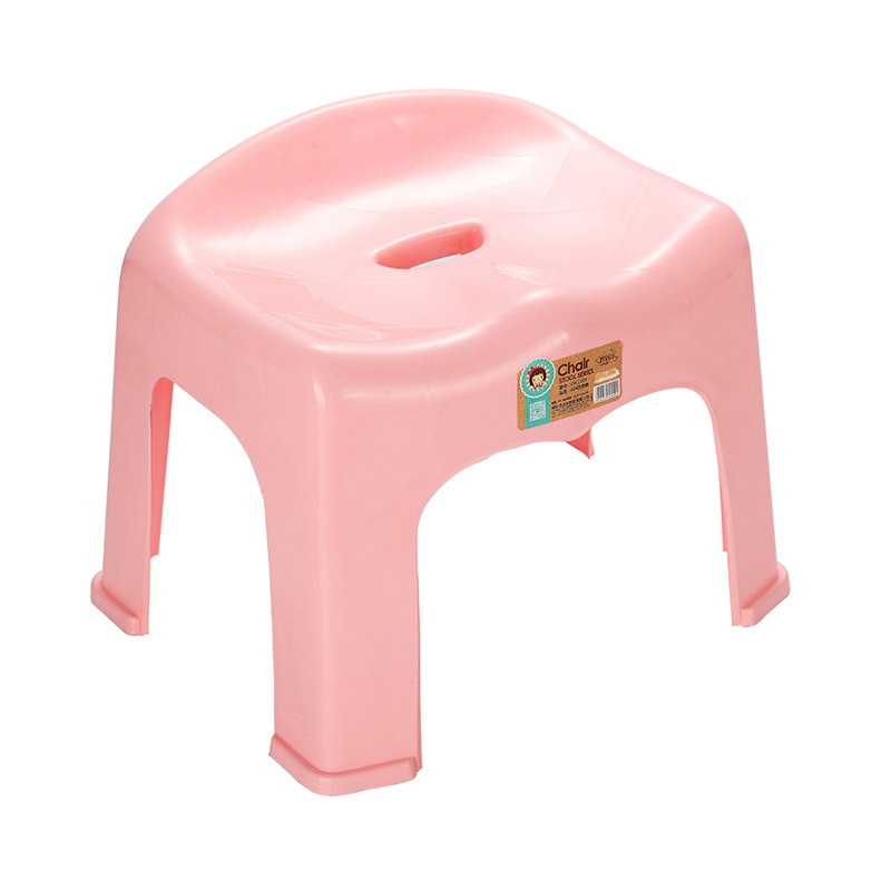 Modernong Komportable nga Balay nga Plastic Stackable Stripe Tall Stool Chair