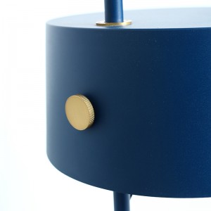 Lámpara de mesa vintage americana de laca para hornear colorida estilo Ins
