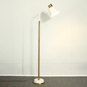 Американска винтиџ лесна луксузна вертикална подна светилка за студија за спална соба