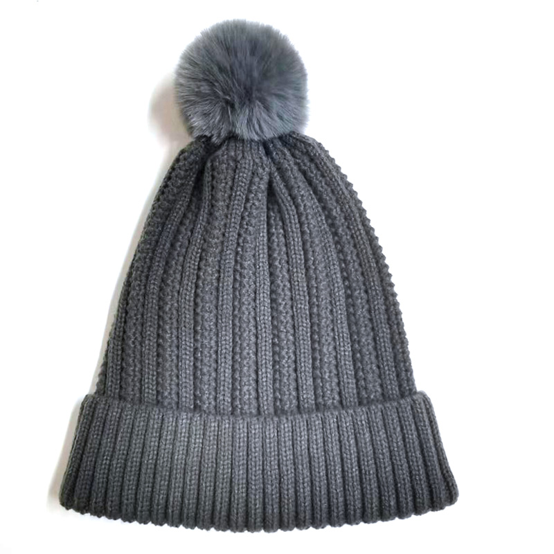 Зимни външни плетени шапки