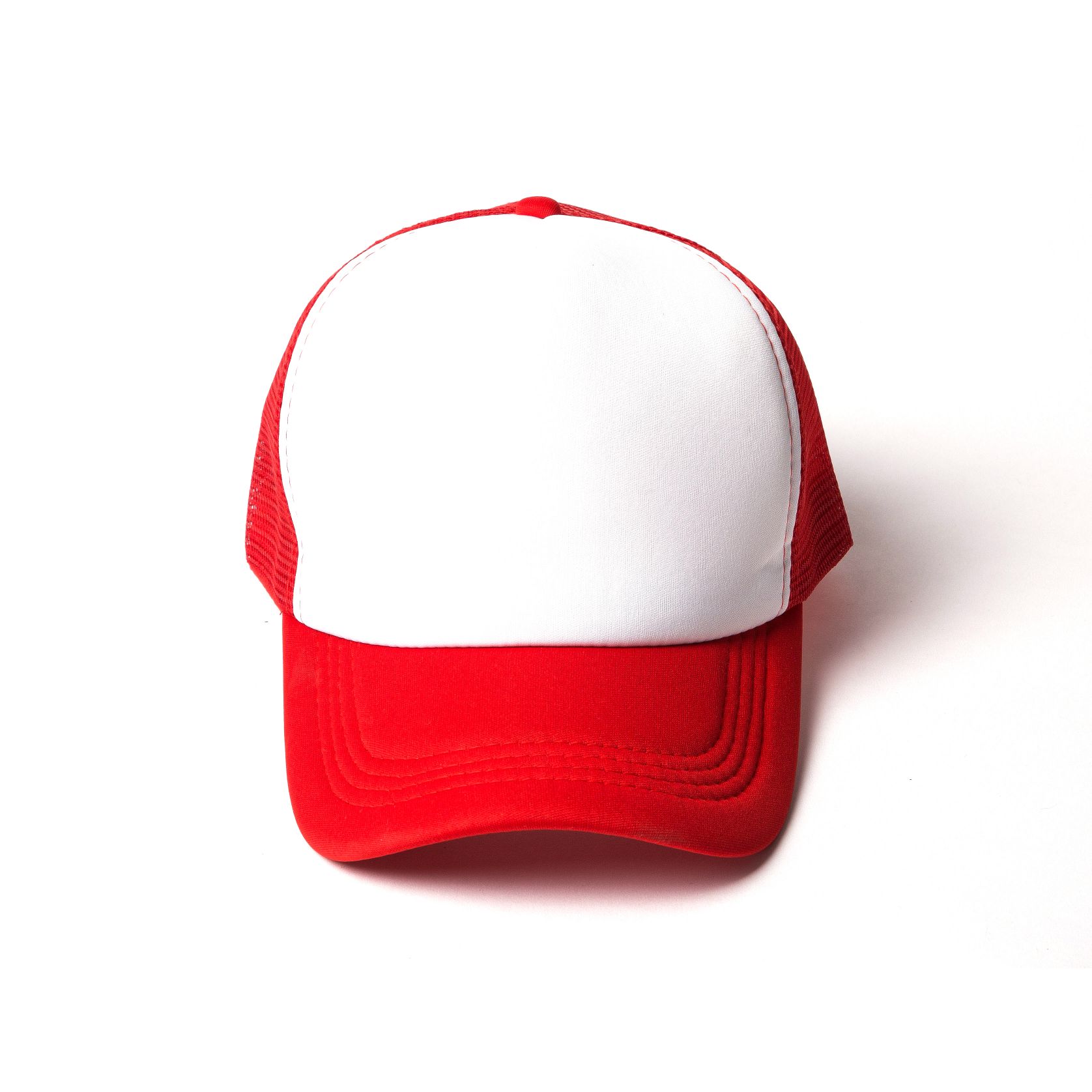 כובע משאית עם פאנל קדמי בצבע לבן