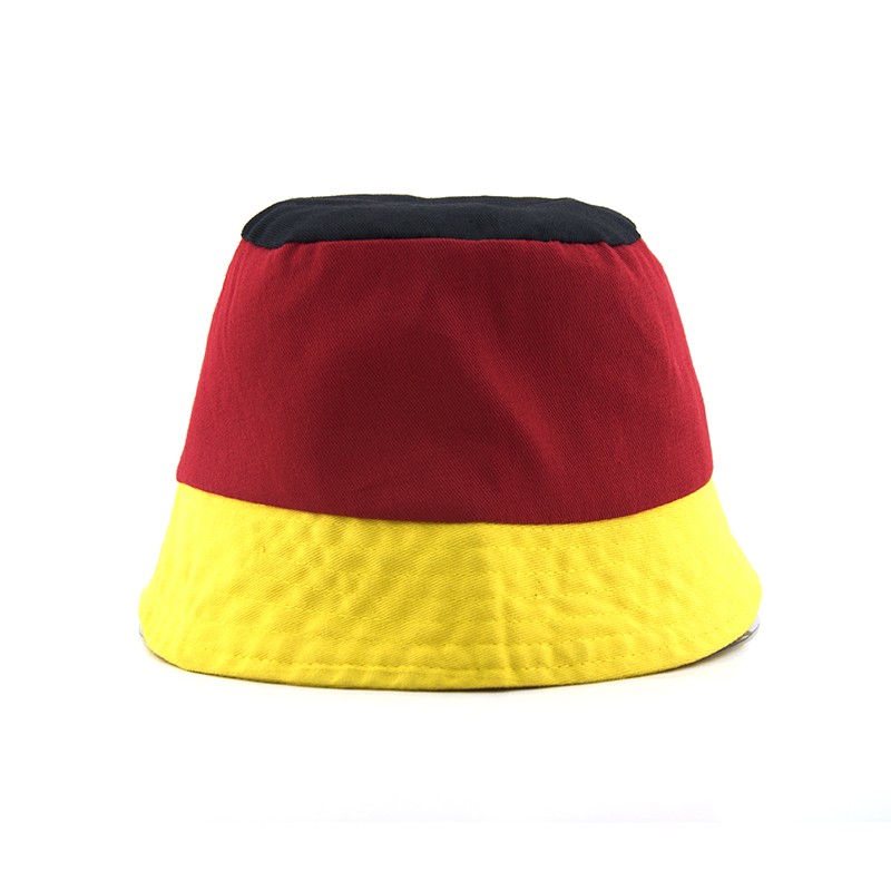 Лека памучна боб шапка с обикновен контрастен цвят