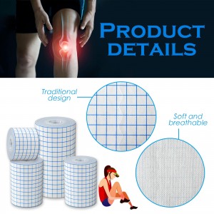 non-woven tape adhesive wound dressing roll breathable protective cover medical care film bandage