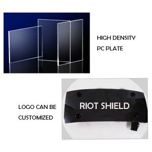 Pc Transparent Circular Riot Shield