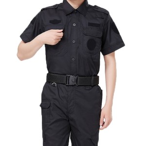 Klasické bezpečnostní uniformy s krátkým rukávem z polybavlny