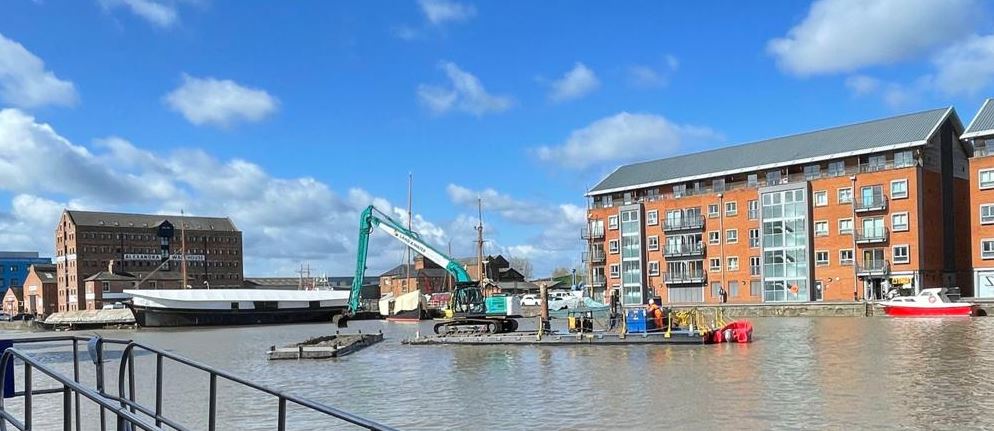 Gloucester Docks: Ruoppauksen toinen vaihe päättyy