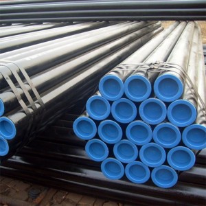 ASTM A53 API 5L Rûne Swarte Seamless Carbon Steel Pipe en Tube