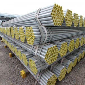 Litheko tsa Galvanized Pipe Q215A Q215b Q235A Q235B 6 Meter Hot DIP Pre Galvanized Welded Pipe 18 Gauge Zinc Coated Gi Galvanized Steel Round Pipe Manufacturers