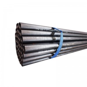 Black Iron Seamless Simbi Pipe MS isina musono uye yakashomerwa Carbon Steel Pipe/Tube ASTM A53 / A106 SCH 40