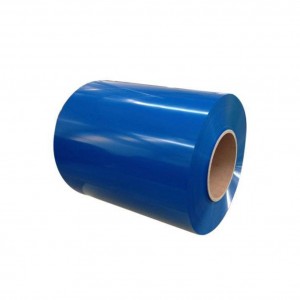 MERAH Seri RAL Biru Warna Dilapisi Steel Coil Sheet Lembaran logam PPGI/ PPGL prepainted PE/ PVDF/ HDP