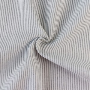 Propesyonal nga Disenyo sa China 90GSM Melange Stripe 100% Cotton Fabric alang sa mga kamiseta