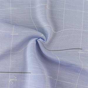 Fornece o tecido de elastano con impresión Slub China ODM para camisa