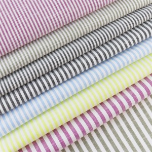 Profesional China Mill Slub Cotton Spandex Fabric 110GSM Untuk Kemeja