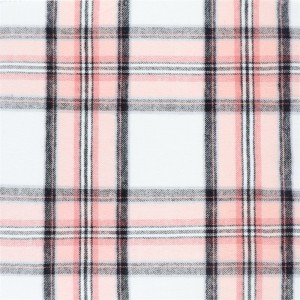 Visoka kvaliteta za kinesku pređu obojenu pamučnu dvostranu flanelsku tkaninu