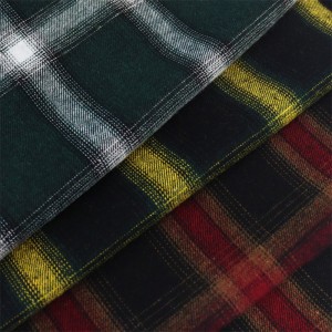 Hot Selling China Recycle T/C Check Flanel Woven Fabric